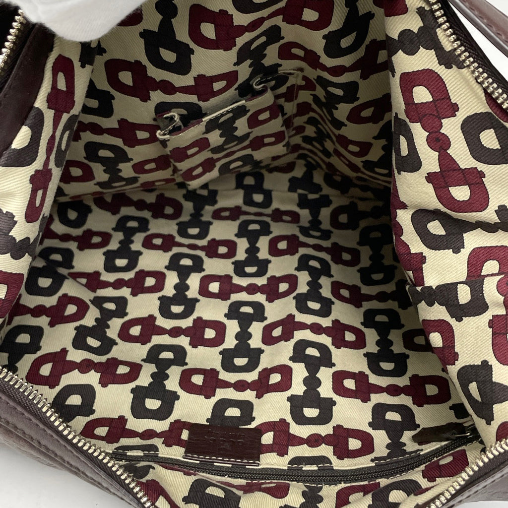 グッチ グッチシマ ショルダーバッグ 肩掛け ショルダーバッグ シマレザー ブラウン 162882 レディース 【中古】brbag