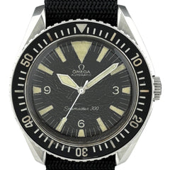 【OH済】オメガ シーマスター300 165.024.64 腕時計 SS 自動巻き ブラック メンズ 時計 【中古】wtcbb