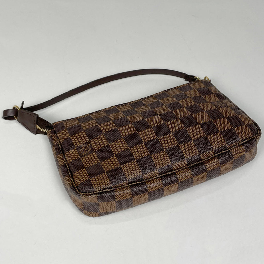 ルイ・ヴィトン ポシェット アクセソワール メイク コスメ アクセサリーポーチ ダミエ ブラウン N41206 レディース 【中古】brbag