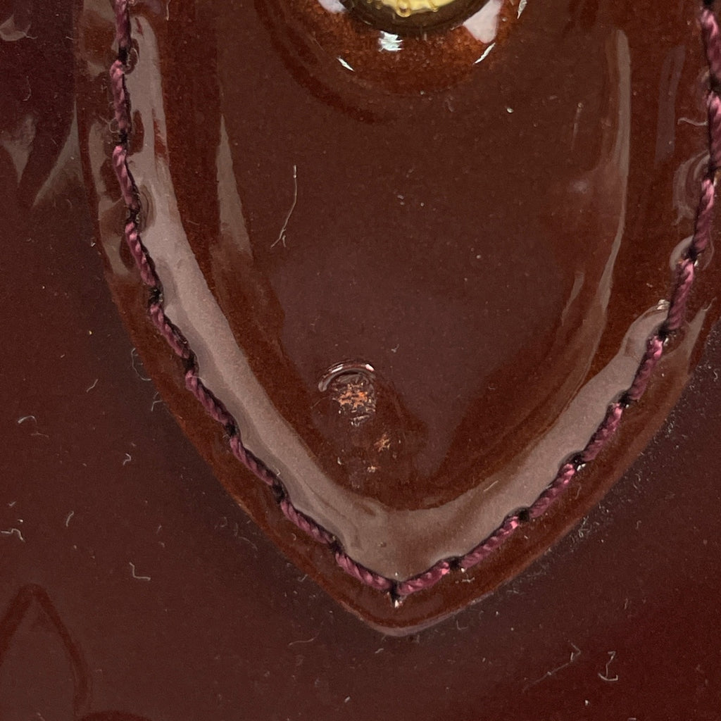 ルイ・ヴィトン メルローズ アヴェニュー 手提げ エネメル パテント ハンドバッグ モノグラムヴェルニ ルージュフォーヴィスト(ボルドー) M91390 レディース 【中古】brbag