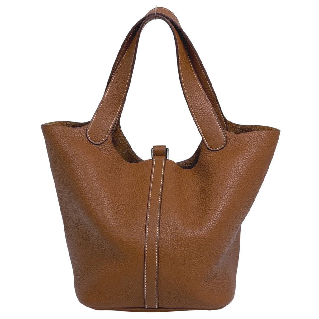 エルメス ピコタンロックMM ハンドバッグ ミニ トリヨンクレマンス ゴールド R刻印 レディース 中古 brbag