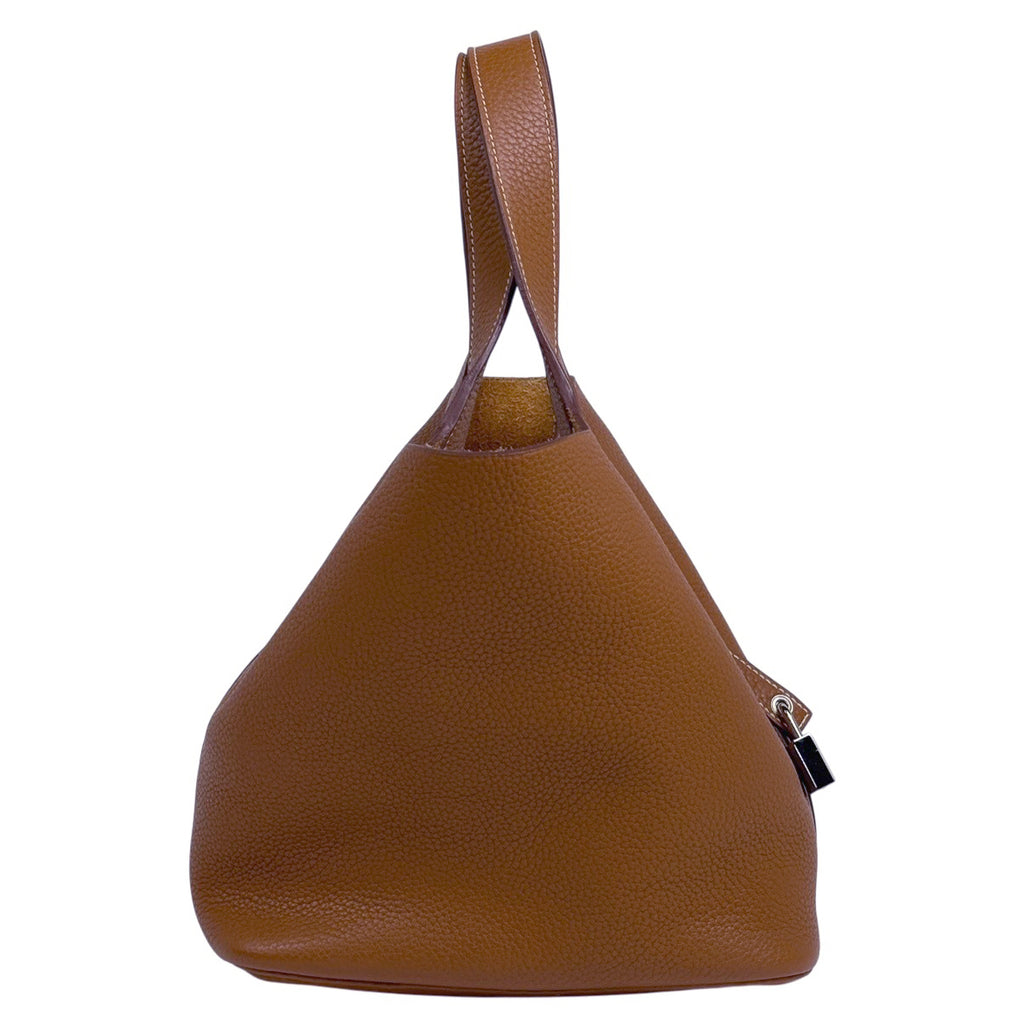 エルメス ピコタンロックMM ハンドバッグ ミニ トリヨンクレマンス ゴールド R刻印 レディース 中古 brbag