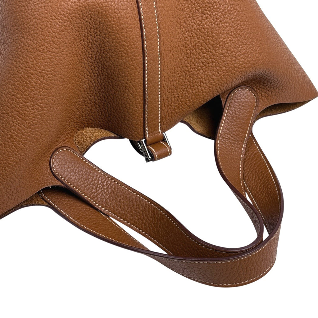 エルメス ピコタンロックMM ハンドバッグ ミニ トリヨンクレマンス ゴールド R刻印 レディース 中古 brbag