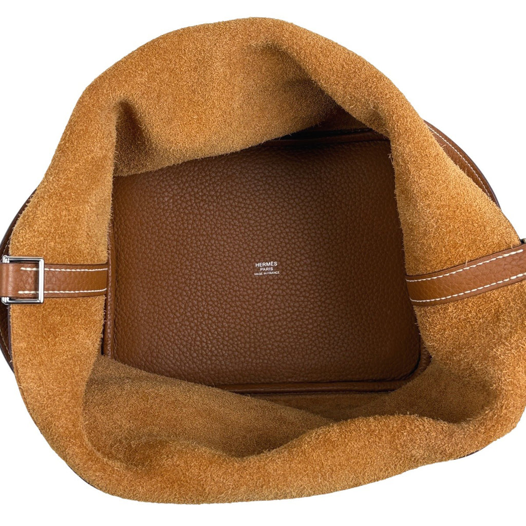 エルメス ピコタンロックMM ハンドバッグ ミニ トリヨンクレマンス ゴールド R刻印 レディース 中古 brbag