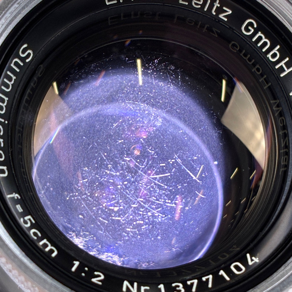 ライカ LEICA SUMMICRON 50mm F2 ズミクロン 沈胴 Lマウント L39 レンジファインダーカメラ用レンズ 【中古】cambb