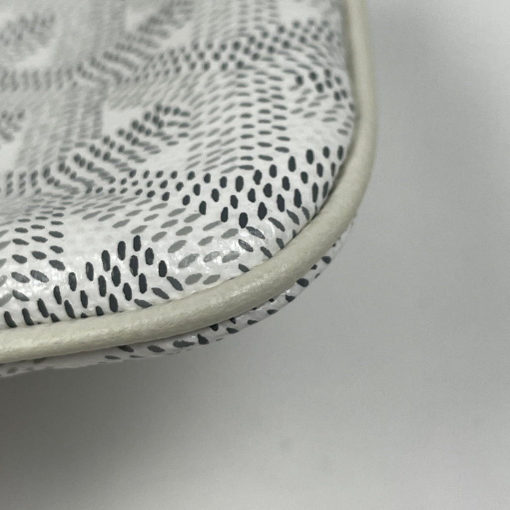 ゴヤール セナナノ キーポーチ キーリング キーケース コーティングキャンバス ホワイト レディース 【中古】brbag