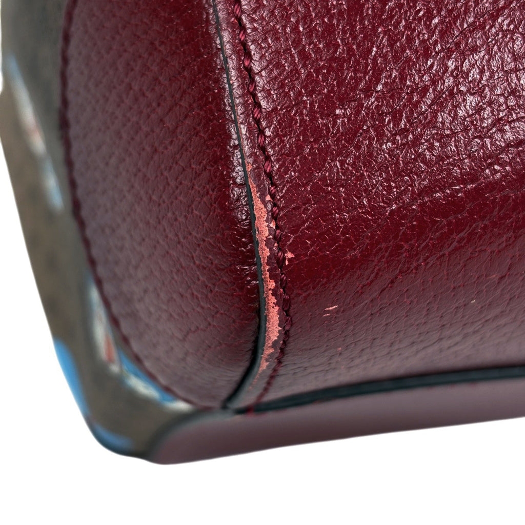 グッチ マイクロGG柄 ボストンバッグ ドラえもんコラボ ミディアム ダッフルバッグ ボストンバッグ コーティングキャンバス ブラウン レッド 647815 レディース 【中古】brbag