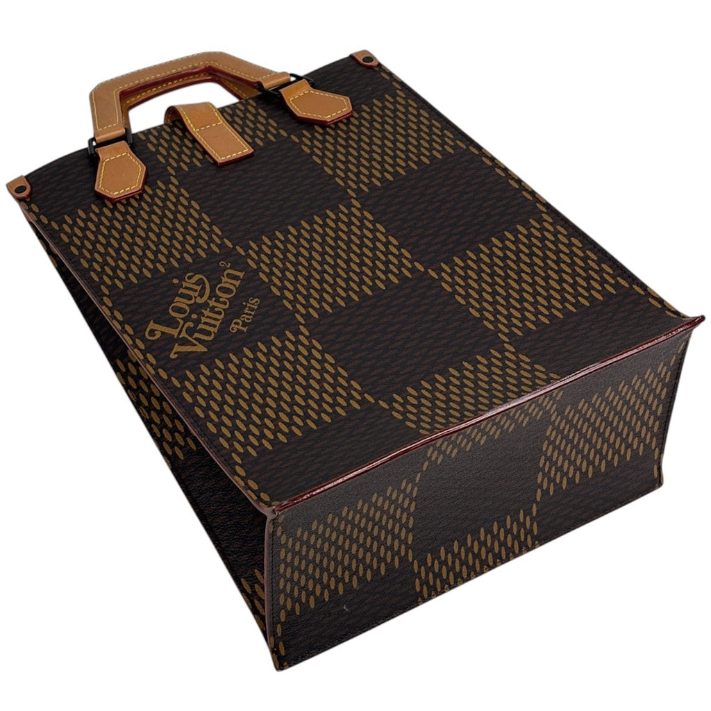 ルイ・ヴィトン ミニトート ダミエジャイアント NIGO ハンドバッグ ダミエ ブラウン N40355 レディース 中古 brbag