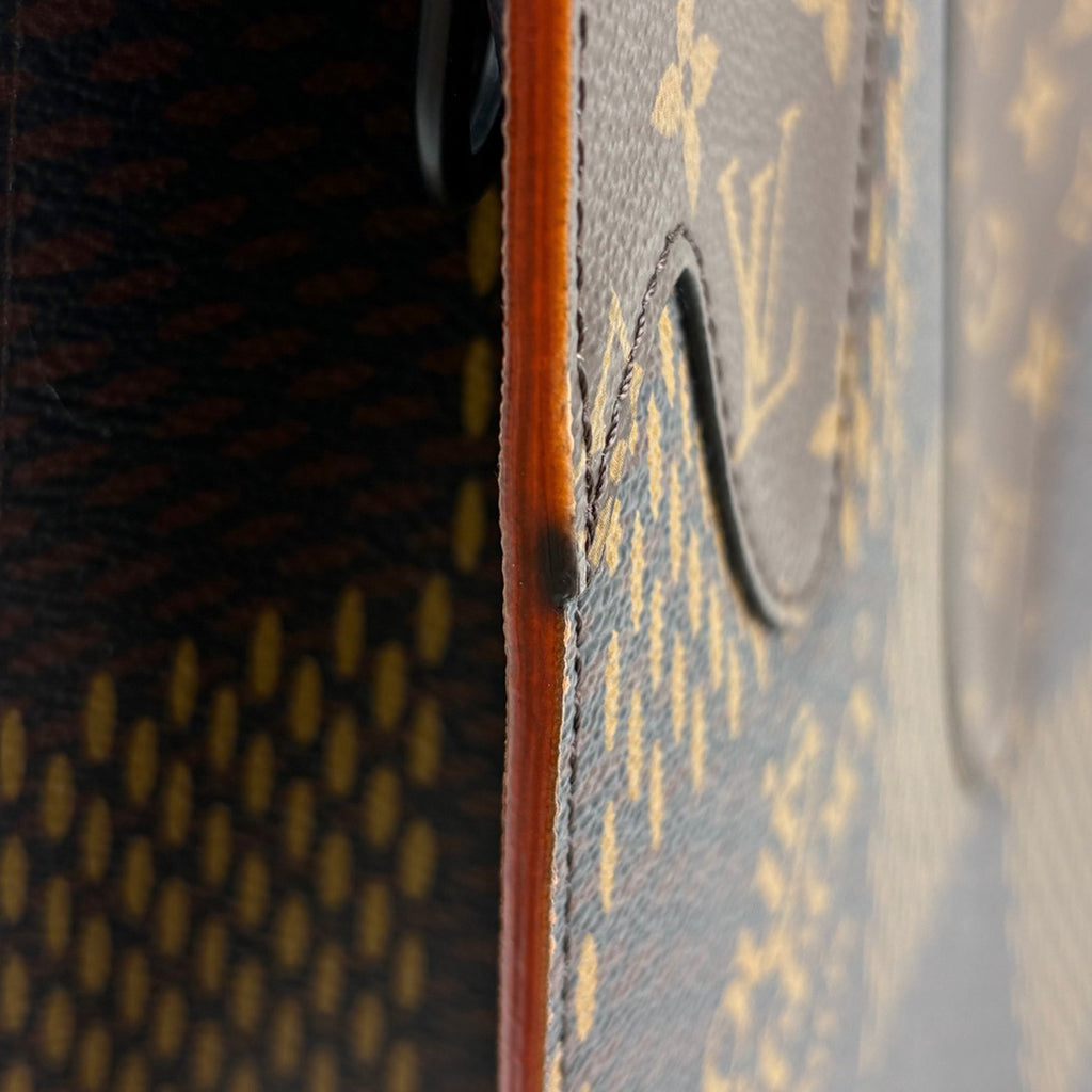 ルイ・ヴィトン ミニトート ダミエジャイアント NIGO ハンドバッグ ダミエ ブラウン N40355 レディース 中古 brbag