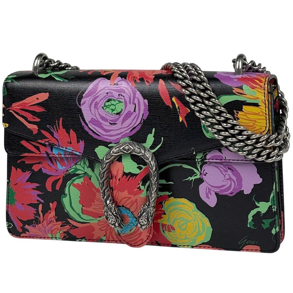 グッチ ディオニュソス チェーン ショルダーバッグ 肩掛け ショルダーバッグ レザー ブラック マルチカラー 400249 レディース 【中古】brbag