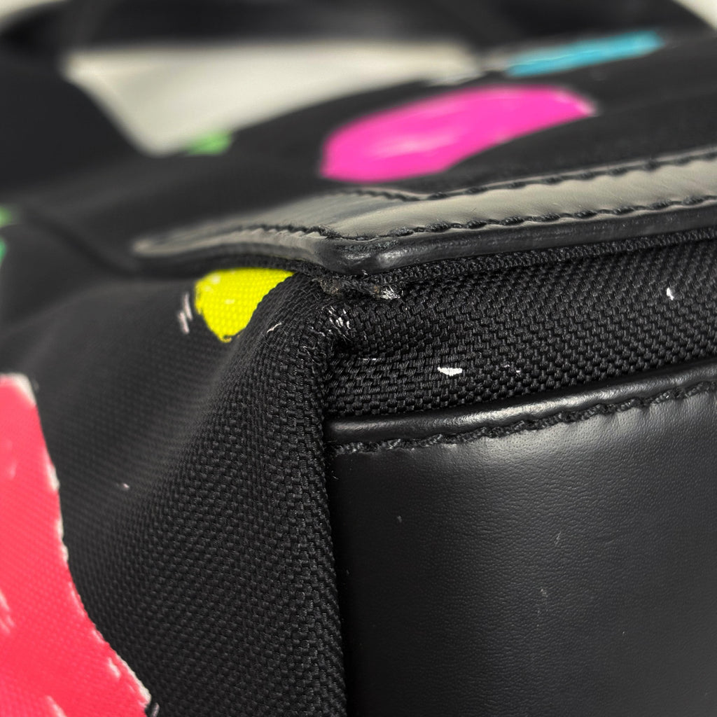 バレンシアガ ネイビー スモール カバス ハンドバッグ ロゴ ハート トートバッグ キャンバス ブラック 339933 レディース 【中古】brbag