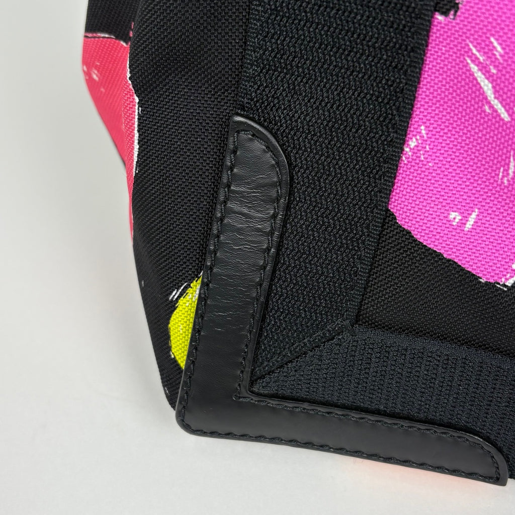 バレンシアガ ネイビー スモール カバス ハンドバッグ ロゴ ハート トートバッグ キャンバス ブラック 339933 レディース 【中古】brbag