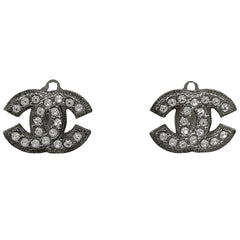 シャネル ココマーク イヤリング ラインストーン イヤリング シルバーメッキ シルバー レディース 【中古】bracc