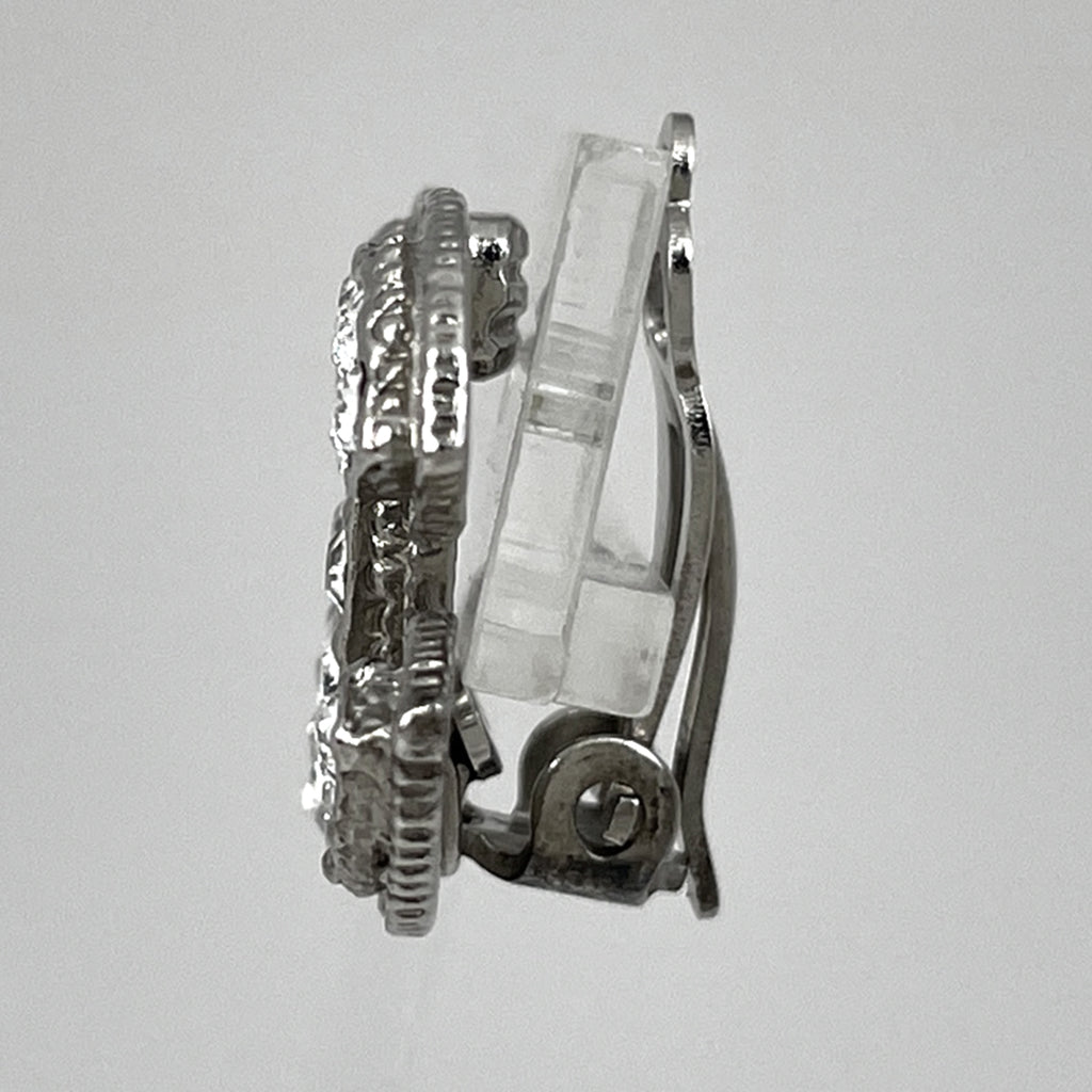 シャネル ココマーク イヤリング ラインストーン イヤリング シルバーメッキ シルバー レディース 【中古】bracc