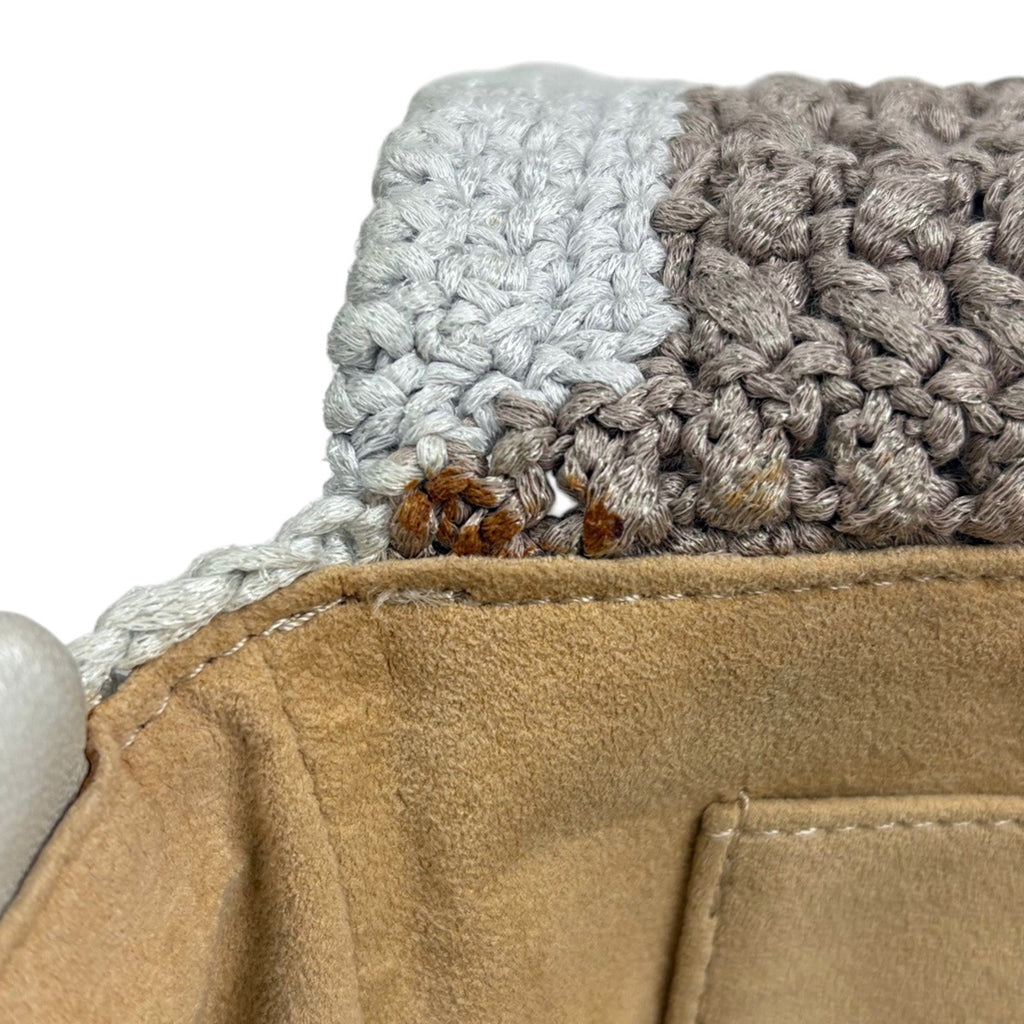 シャネル ココマーク チェーン ショルダーバッグ カメリア ハンドバッグ ショルダーバッグ ファブリック グレージュ グレー レディース 【中古】brbag