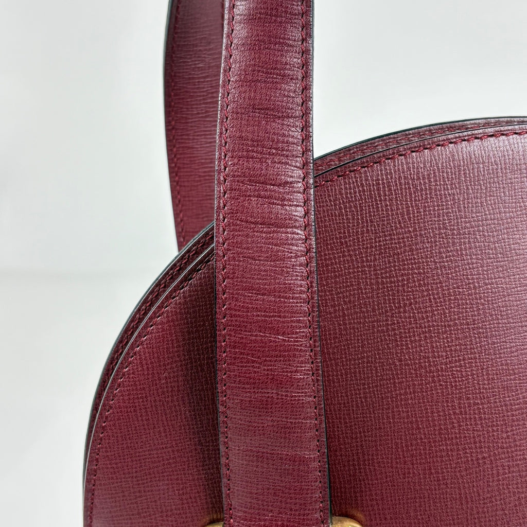 カルティエ マストライン ハンドバッグ レザー ボルドー レディース 【中古】brbag