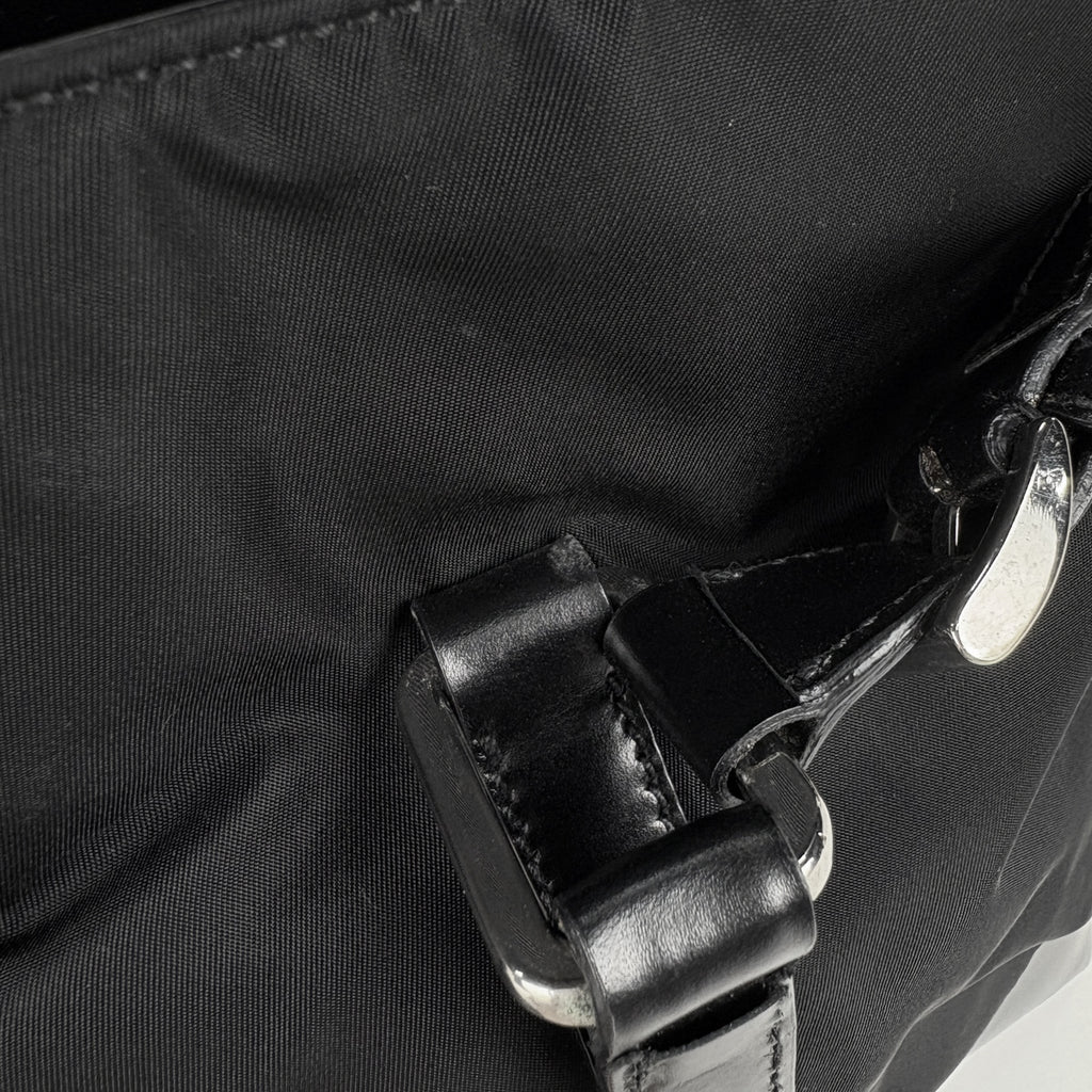 プラダ ロゴプレート トートバッグ ハンドバッグ トートバッグ ナイロン ネロ(ブラック) レディース 【中古】brbag