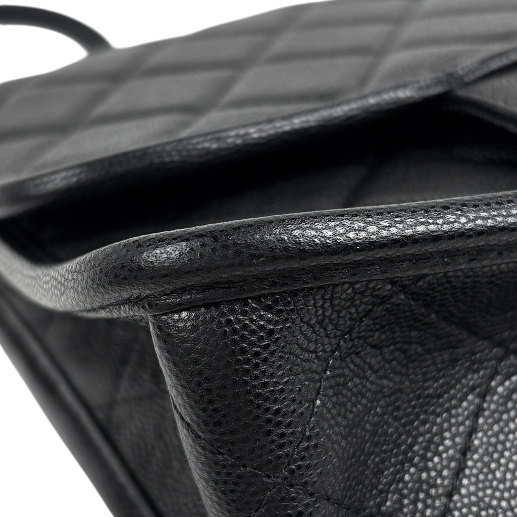 シャネル ココマーク バックパック マトラッセ カメリア No.5 チャーム ハンドバッグ リュック キャビアスキン ブラック AS5715 レディース 【中古】brbag