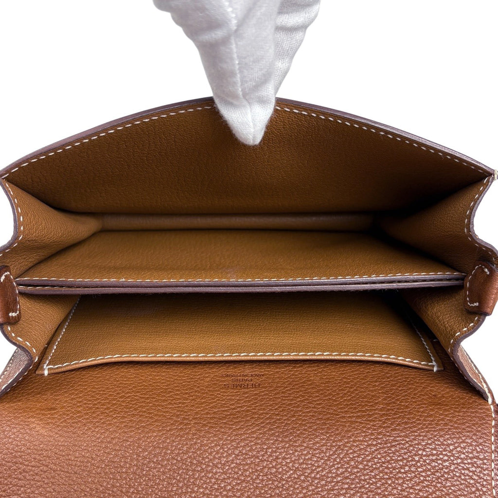 エルメス サック ロウリス ミニ ルリ シェーヌダンクル ショルダーバッグ エバーカラー ゴールド C レディース 【中古】brbag