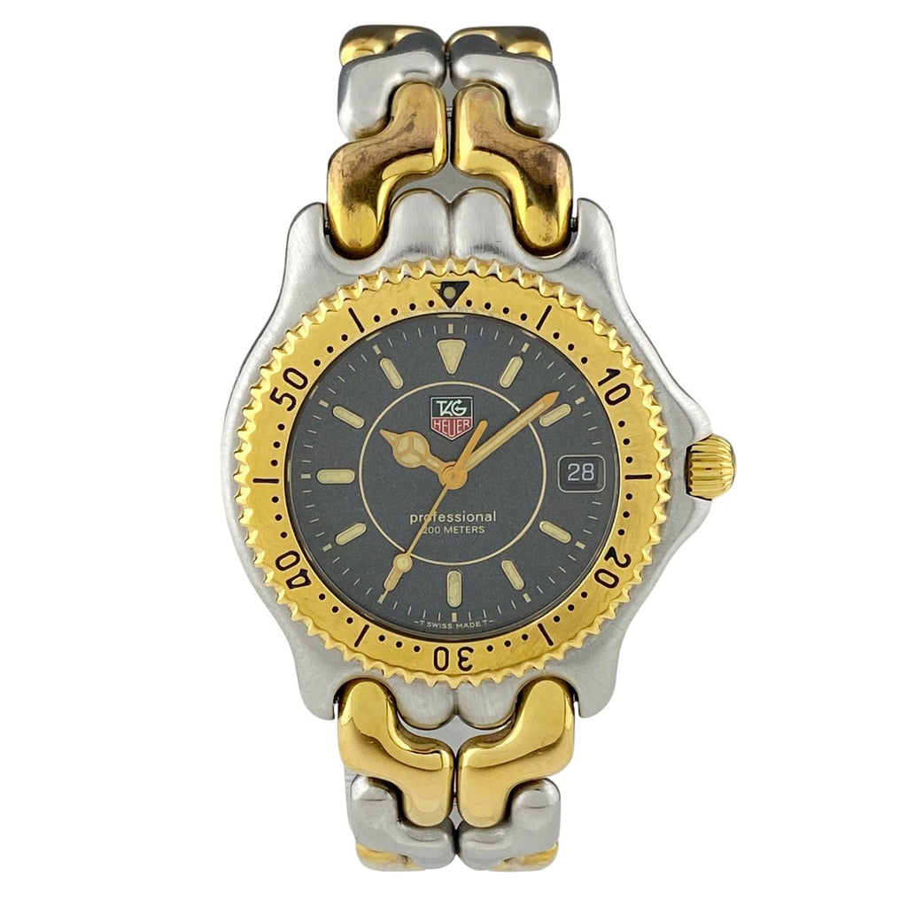 タグホイヤー プロフェッショナル セルシリーズ WG1120-K0 腕時計 SS GP クォーツ グレー メンズ 【中古】wtcbb