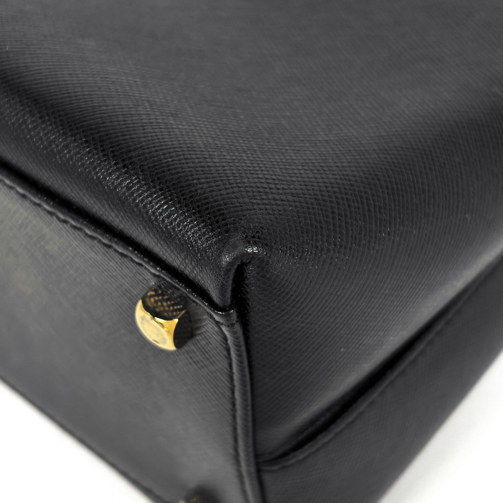 サルヴァトーレフェラガモ ガンチーニ ハンドバッグ 2WAY ショルダーバッグ ハンドバッグ レザー ブラック レディース 【中古】brbag