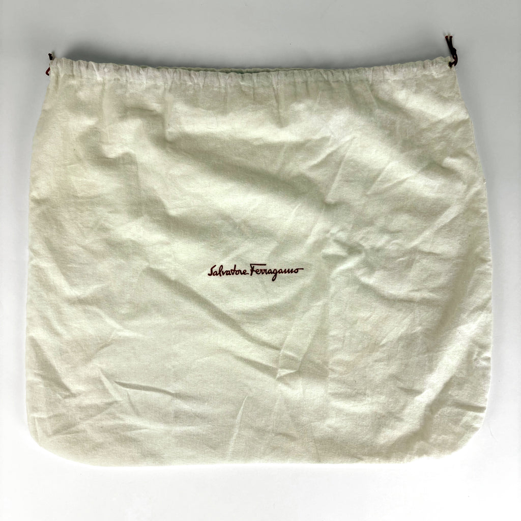 サルヴァトーレフェラガモ ガンチーニ ハンドバッグ 2WAY ショルダーバッグ ハンドバッグ レザー ブラック レディース 【中古】brbag