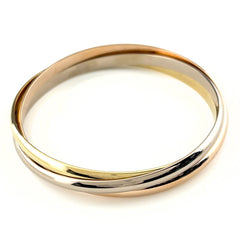 カルティエ トリニティバングル 腕輪 スリーカラー バングル 750 レディース ブランドジュエリー 【中古】brjwl