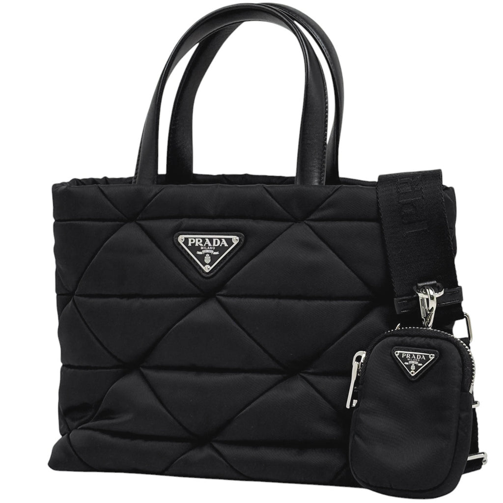 プラダ スモール パデッド リナイロン ショルダーバッグ 2way ナイロン ネロ(ブラック) 1BG373 レディース 中古 brbag