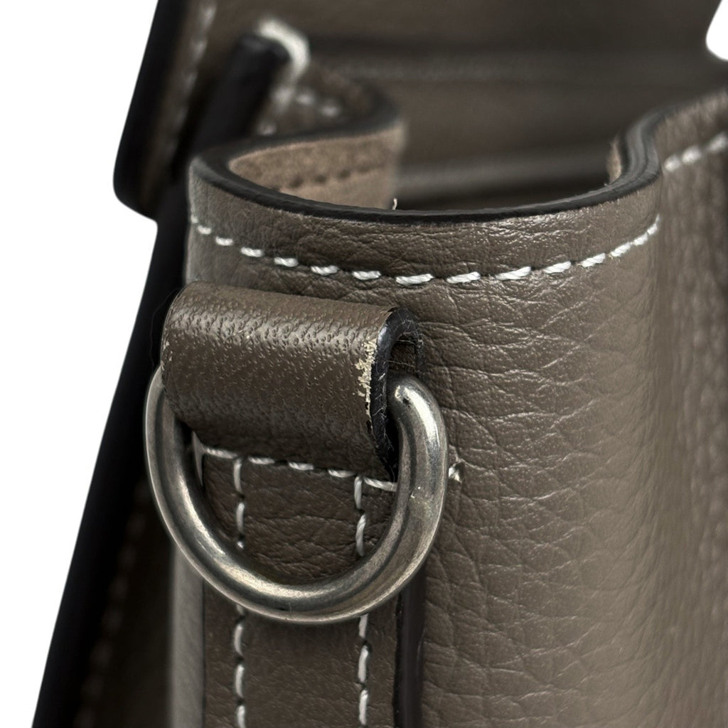 セリーヌ ラゲージ ナノショッパー 2WAY ショルダーバッグ ハンドバッグ レザー ブラウン レディース 【中古】brbag