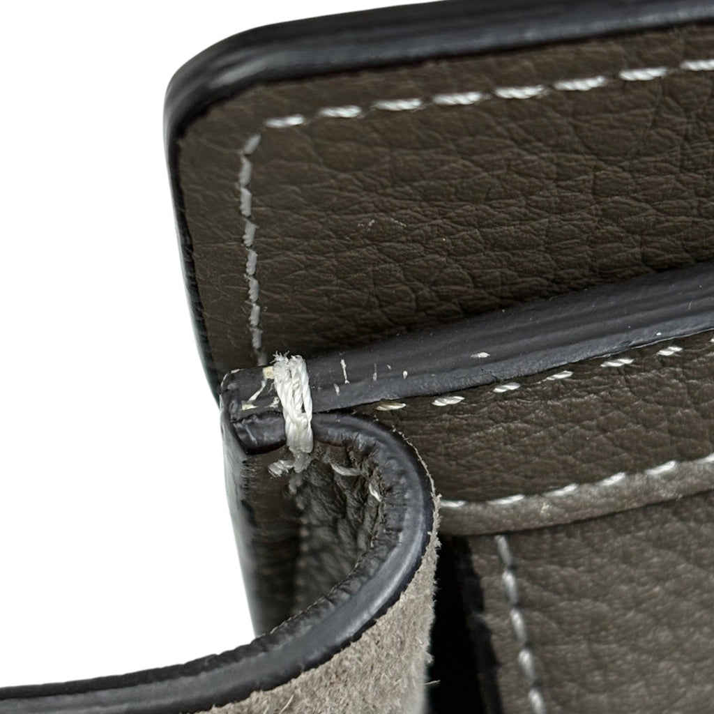 セリーヌ ラゲージ ナノショッパー 2WAY ショルダーバッグ ハンドバッグ レザー ブラウン レディース 【中古】brbag