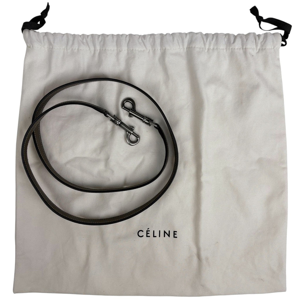 セリーヌ ラゲージ ナノショッパー 2WAY ショルダーバッグ ハンドバッグ レザー ブラウン レディース 【中古】brbag