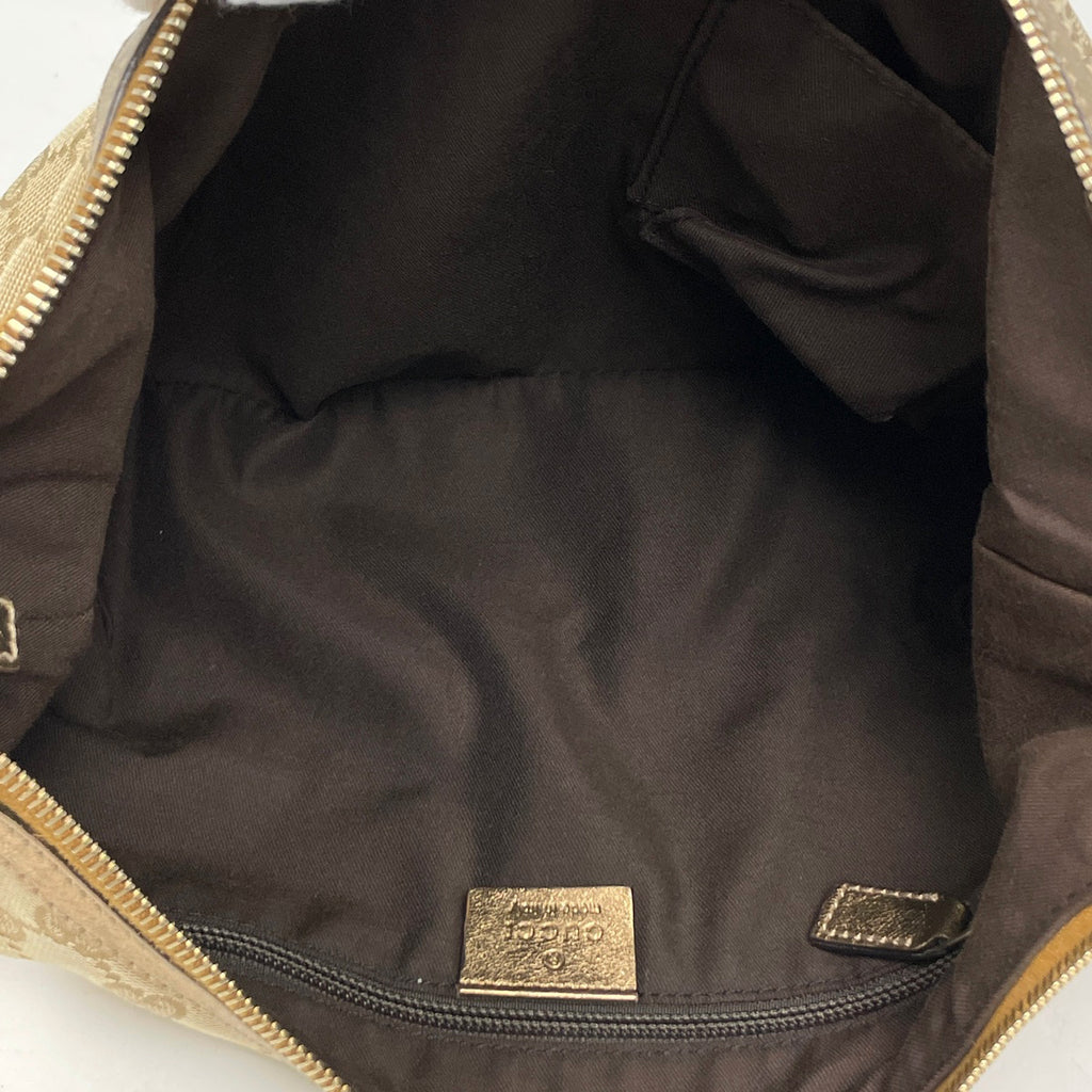 グッチ GG柄 ショルダーバッグ シェリーライン ウェブ ショルダーバッグ GGキャンバス ベージュ ゴールド 181092 レディース 【中古】brbag