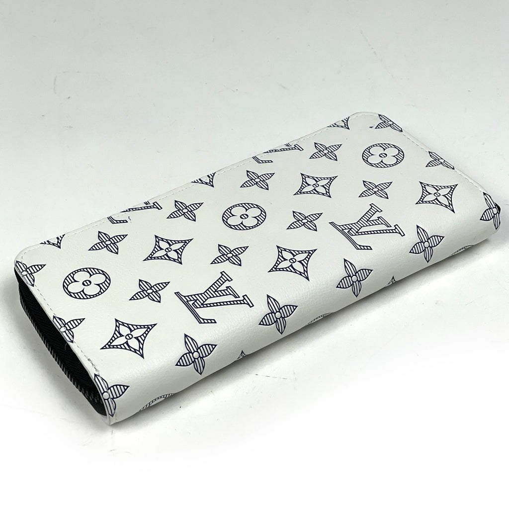 ルイ・ヴィトン ジッピーウォレット ヴェルティカル ラウンドファスナー モノグラムシャドウ 長財布 モノグラム ホワイト M83381 メンズ 【中古】brbag