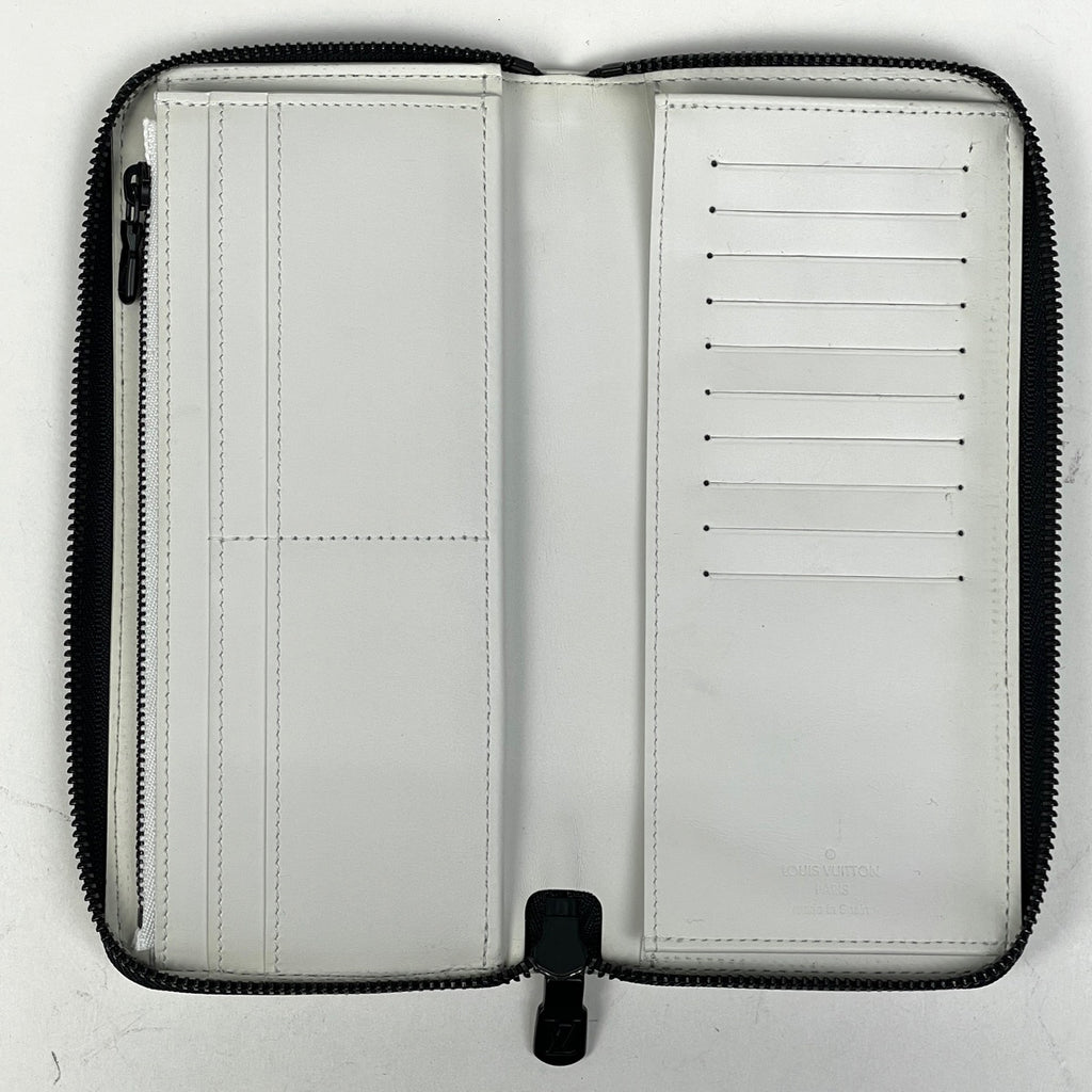 ルイ・ヴィトン ジッピーウォレット ヴェルティカル ラウンドファスナー モノグラムシャドウ 長財布 モノグラム ホワイト M83381 メンズ 【中古】brbag