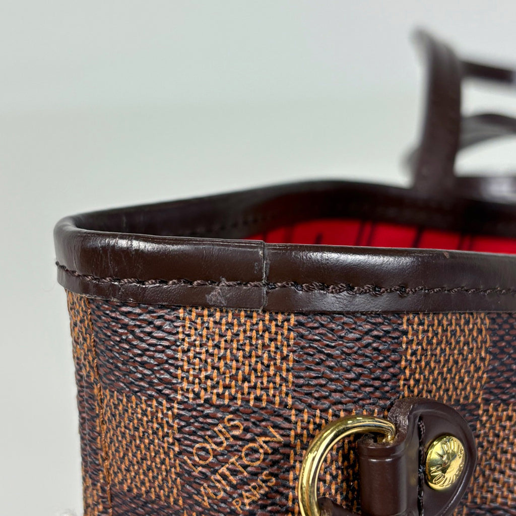 ルイ・ヴィトン ネヴァーフル PM ハンドバッグ ショッピング トートバッグ ダミエ ブラウン N51109 レディース 【中古】brbag