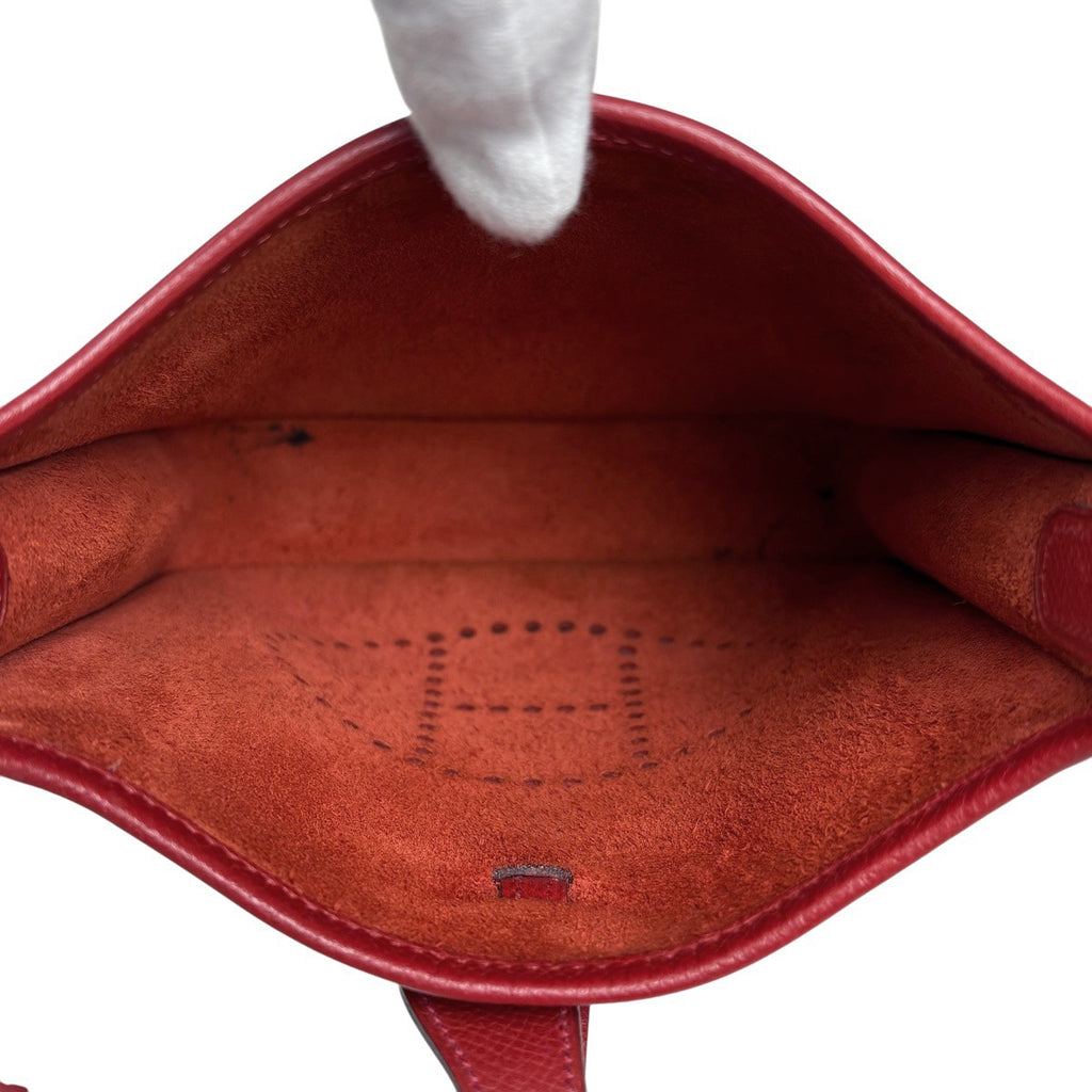 エルメス ミニエヴリン TPM ショートストラップ ハンドバッグ ヴォーエプソン ルージュガランス レディース 【中古】brbag