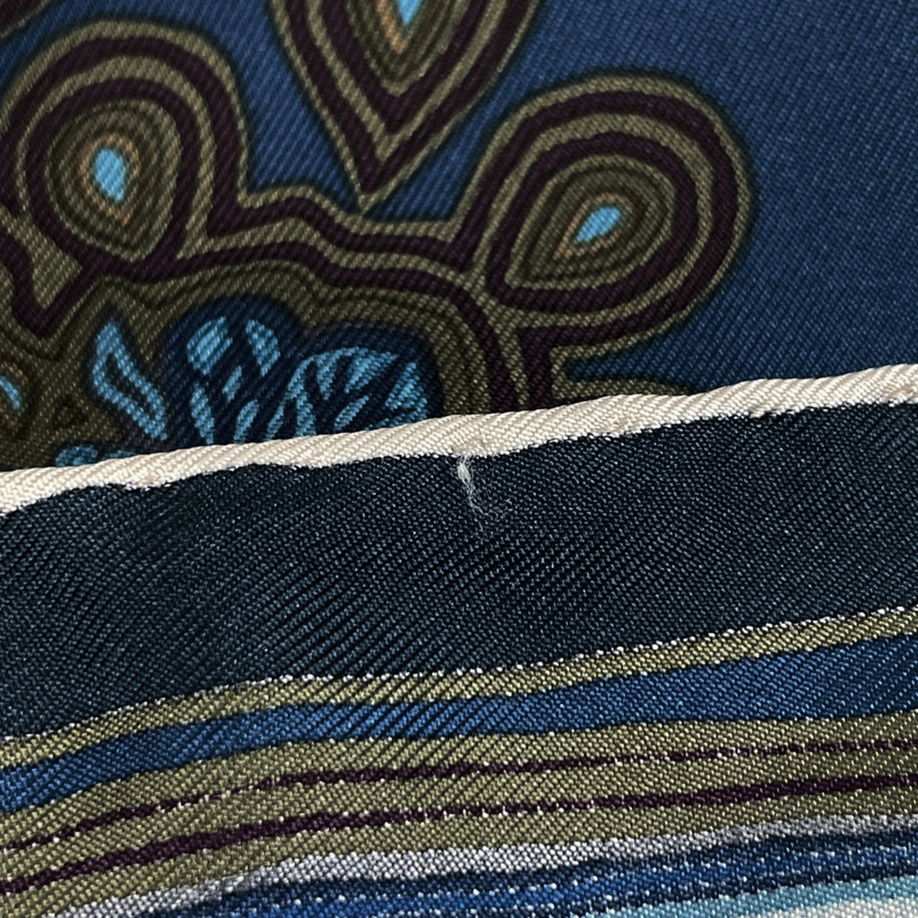 エルメス カレ 90 L’Arbre du Vent 風の大樹 スカーフ シルク ネイビー マルチカラー レディース 【中古】brbag