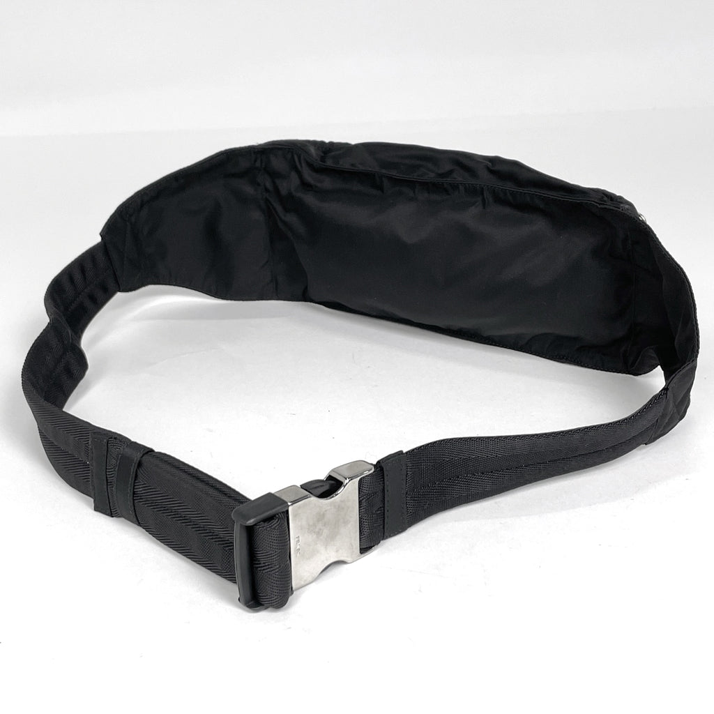 プラダ ロゴプレート ウエストバッグ ウエストポーチ ボディバッグ テスートナイロン ネロ(ブラック) VA0252 レディース 【中古】brbag