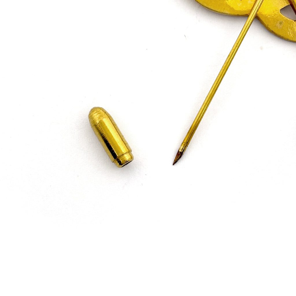 シャネル ココマーク ブローチ アロー ブローチ GP ゴールド レディース 【中古】bracc