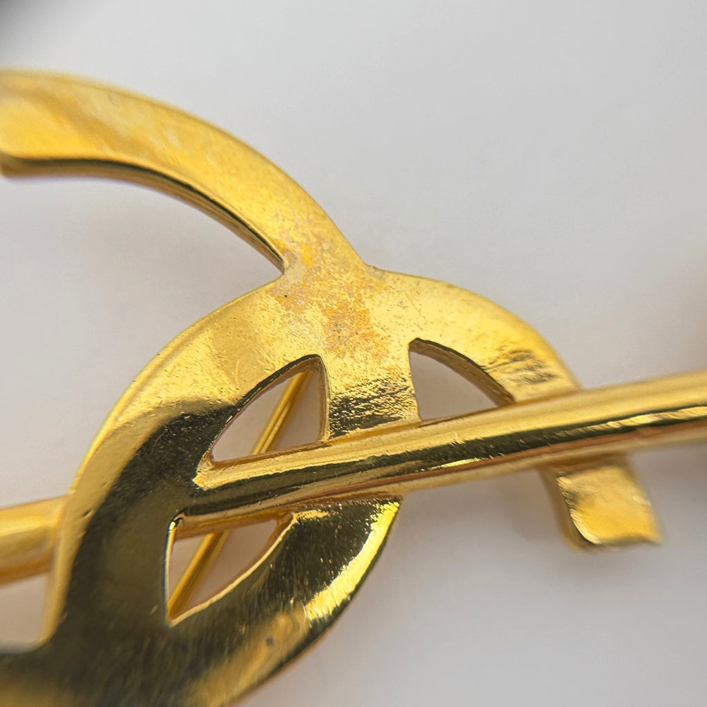 シャネル ココマーク ブローチ アロー ブローチ GP ゴールド レディース 【中古】bracc