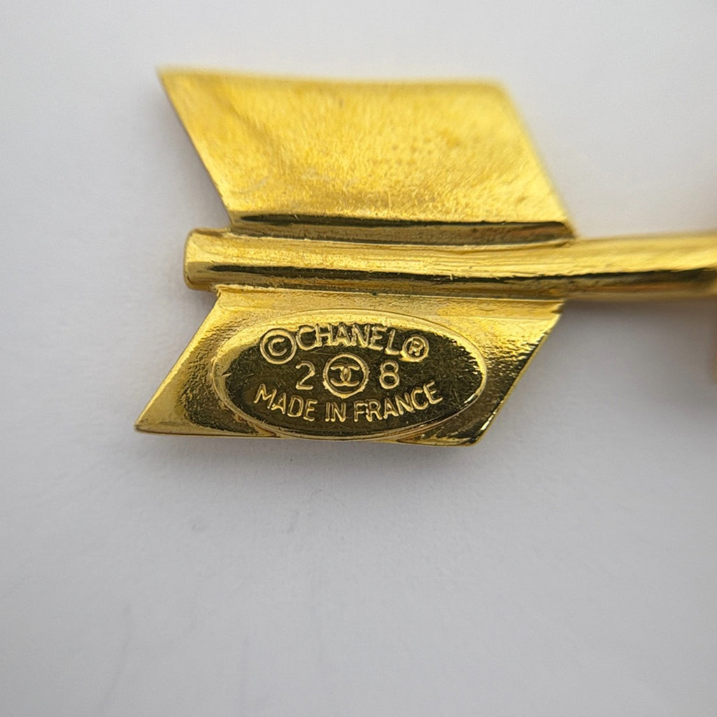 シャネル ココマーク ブローチ アロー ブローチ GP ゴールド レディース 【中古】bracc