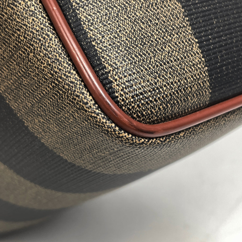 フェンディ ペカン柄 ハンドバッグ ミニ ボストン 2WAY ショルダーバッグ ハンドバッグ コーティングキャンバス ブラウン レディース 【中古】brbag