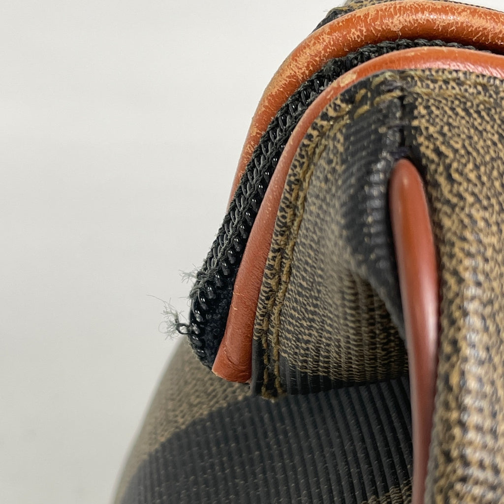 フェンディ ペカン柄 ハンドバッグ ミニ ボストン 2WAY ショルダーバッグ ハンドバッグ コーティングキャンバス ブラウン レディース 【中古】brbag