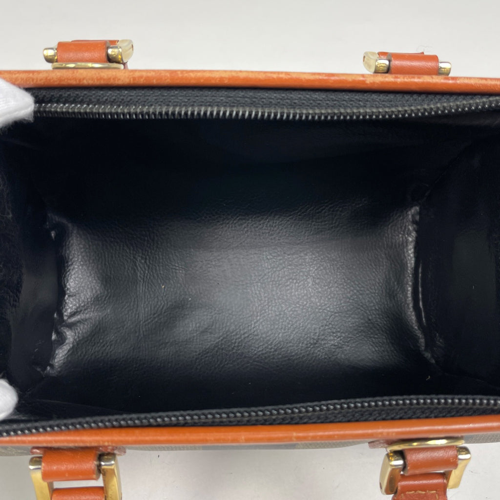 フェンディ ペカン柄 ハンドバッグ ミニ ボストン 2WAY ショルダーバッグ ハンドバッグ コーティングキャンバス ブラウン レディース 【中古】brbag