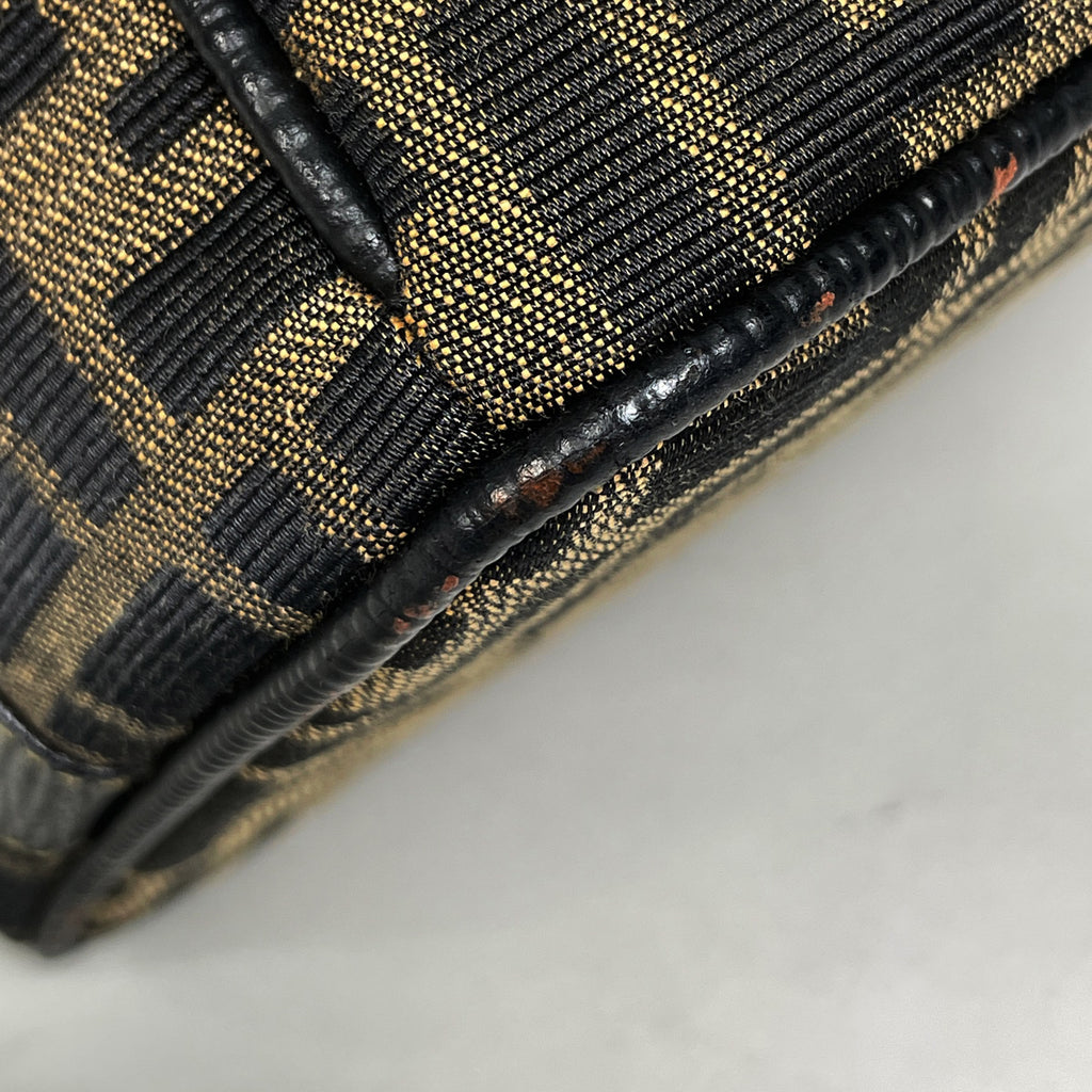 フェンディ ズッカ柄 ハンドバッグ バニティ ハンドバッグ キャンバス ブラウン 55650 レディース 【中古】brbag