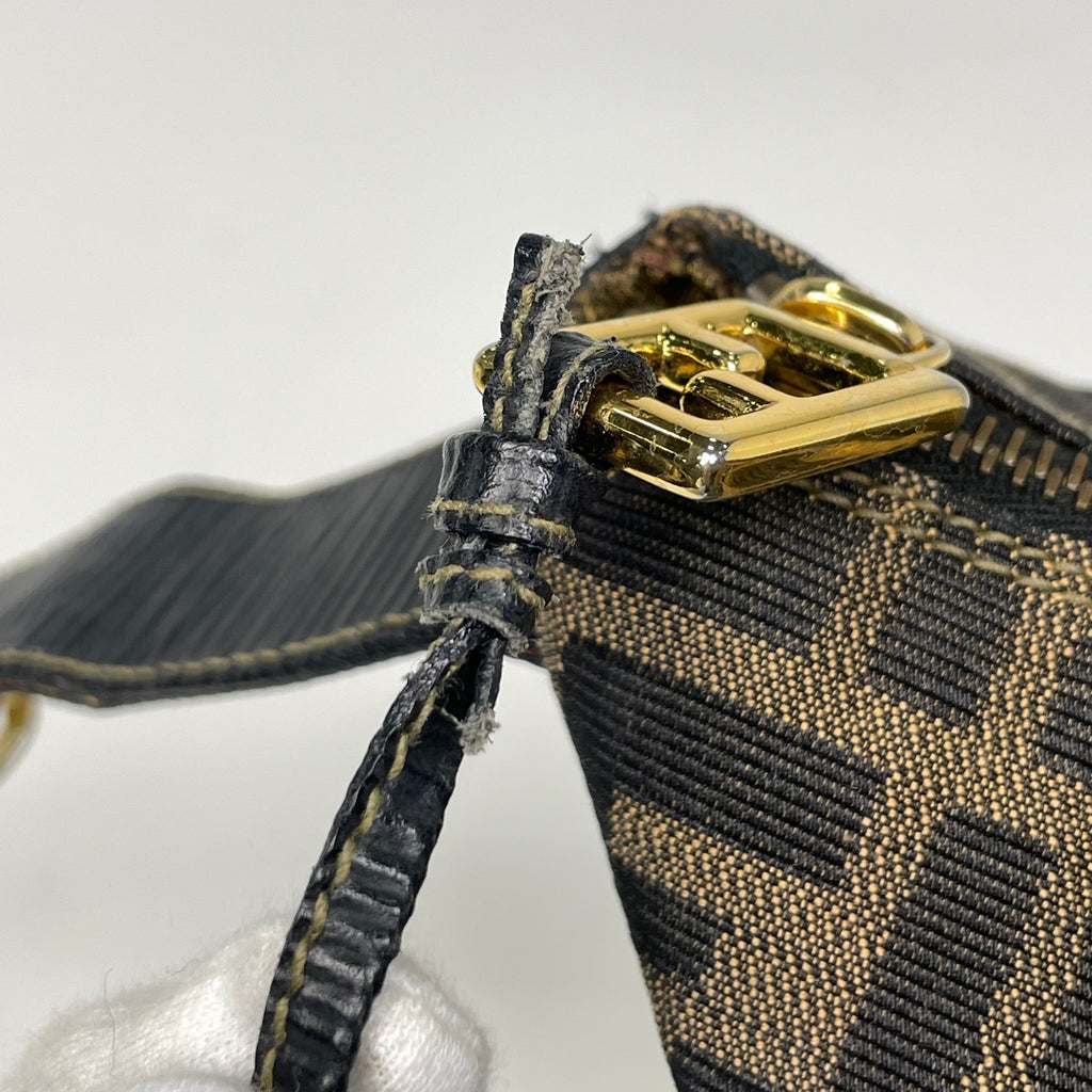 フェンディ ズッカ柄 ハンドバッグ バニティ ハンドバッグ キャンバス ブラウン 55650 レディース 【中古】brbag