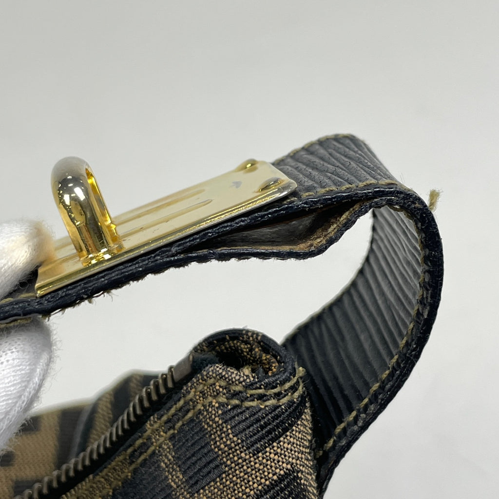 フェンディ ズッカ柄 ハンドバッグ バニティ ハンドバッグ キャンバス ブラウン 55650 レディース 【中古】brbag