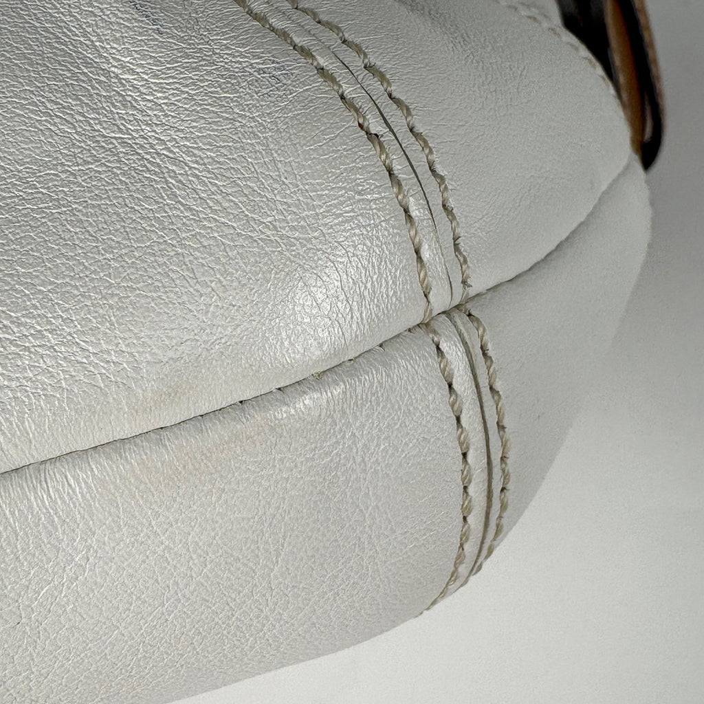 コーチ ロゴ ハンドバッグ 手提げ ショルダーバッグ ハンドバッグ レザー ホワイト 9541 レディース 【中古】brbag