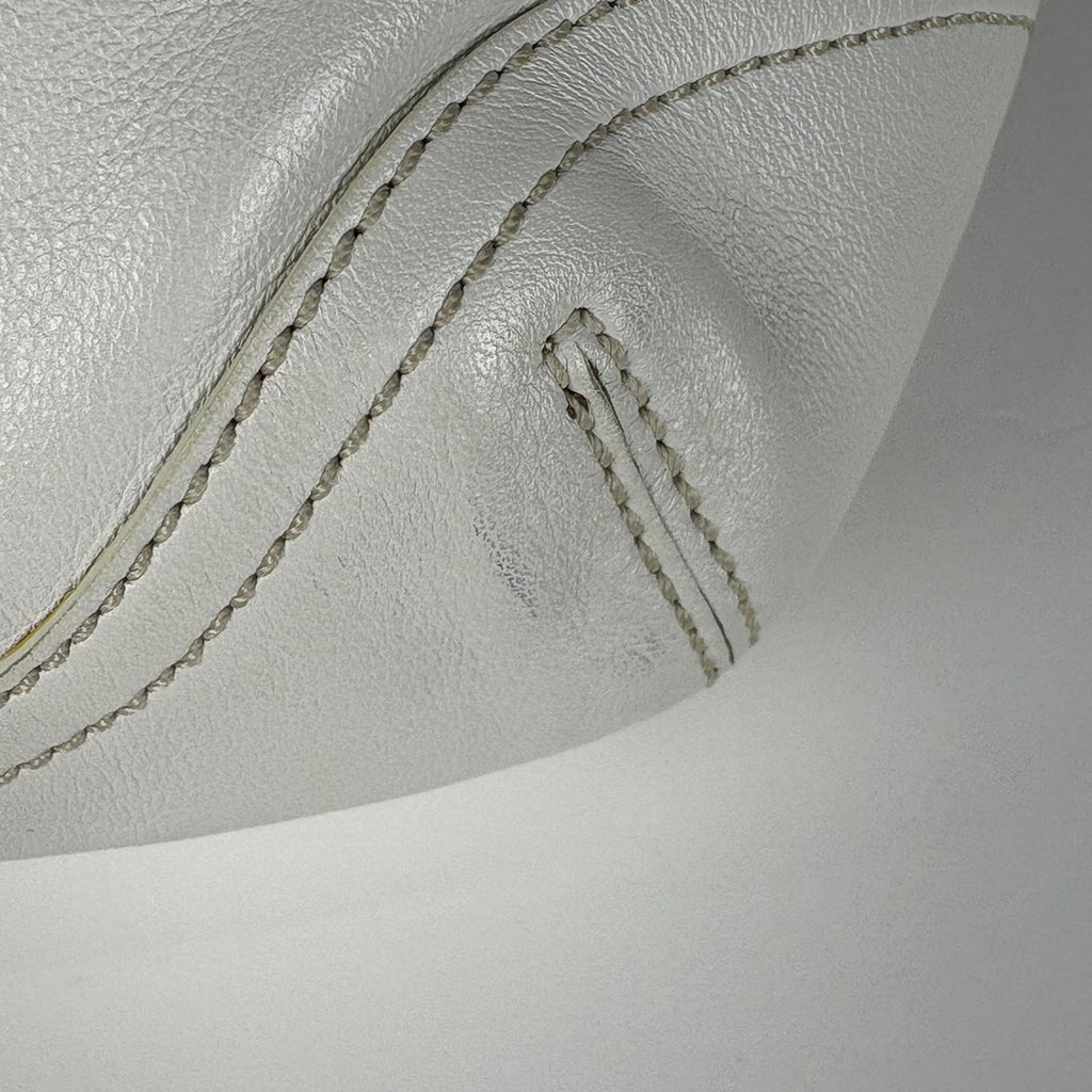 コーチ ロゴ ハンドバッグ 手提げ ショルダーバッグ ハンドバッグ レザー ホワイト 9541 レディース 【中古】brbag