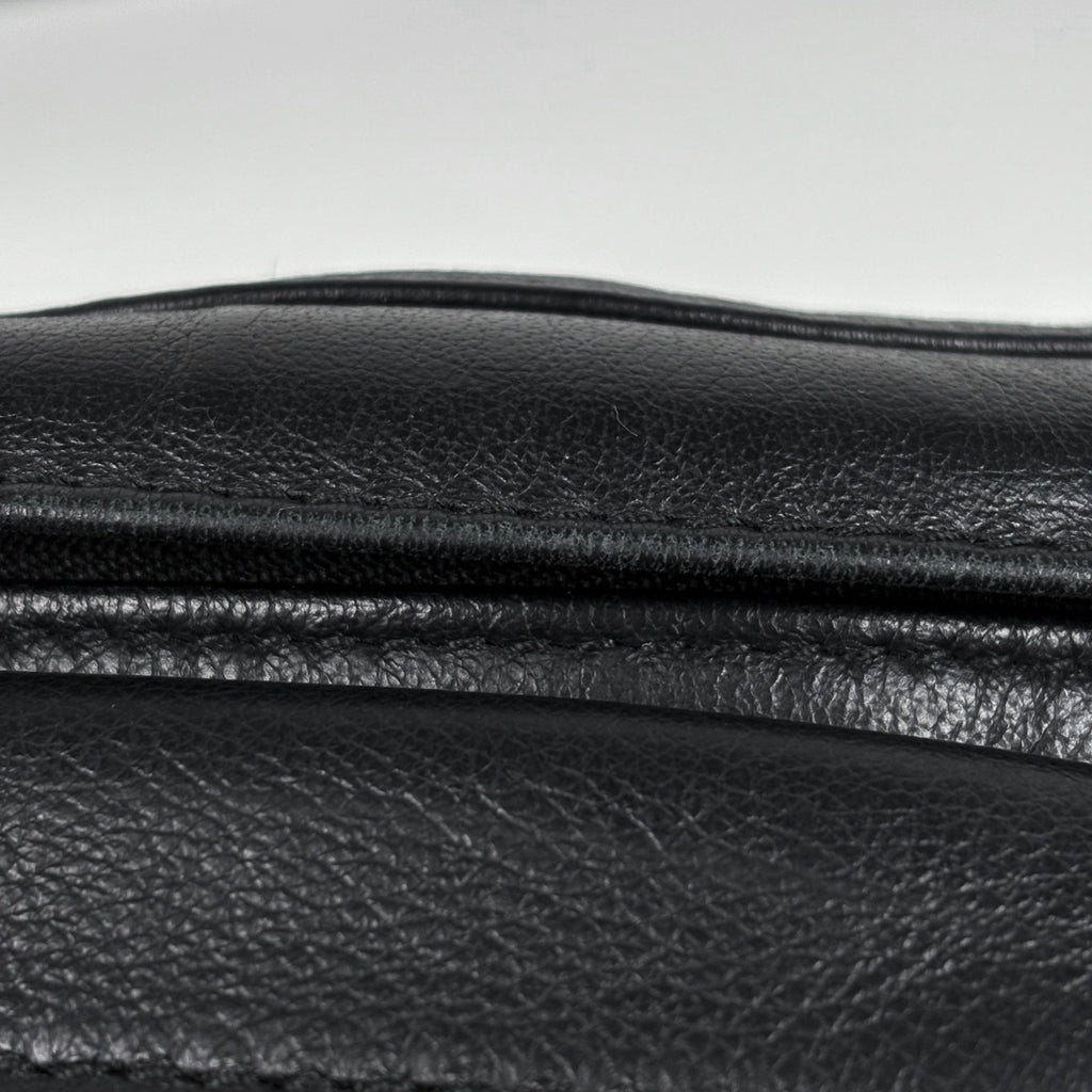 バレンシアガ エブリデイ ウエストバッグ ロゴ ウエストポーチ ボディバッグ レザー ブラック 579617 レディース 【中古】brbag